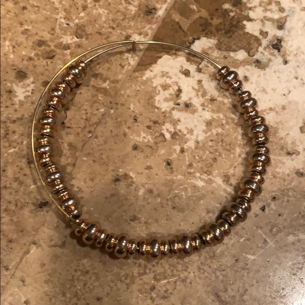 Alex and Ani gold beaded bracelet